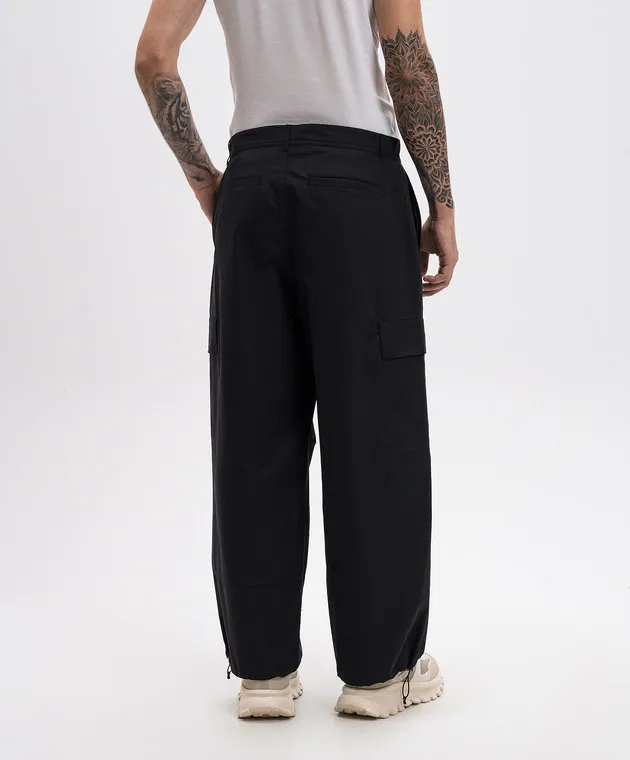 A Cold Wall Black pants with logo embroidery