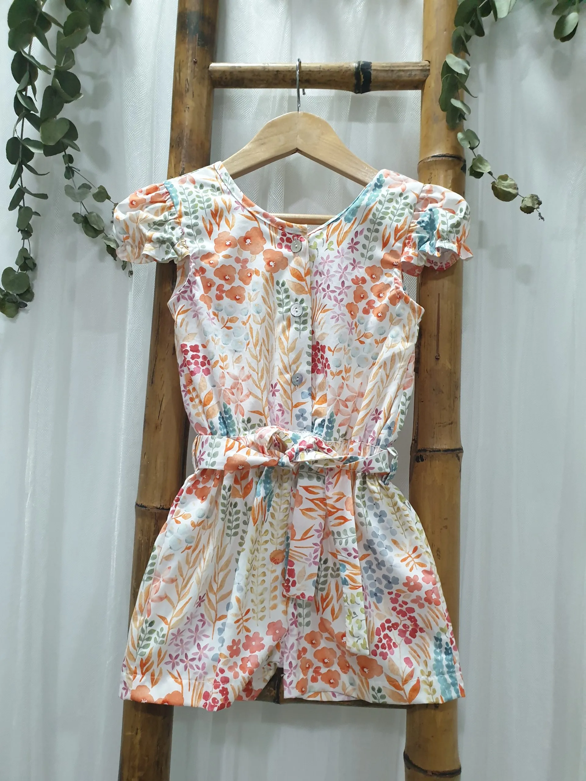 A Mono niña estampado coral R180981
