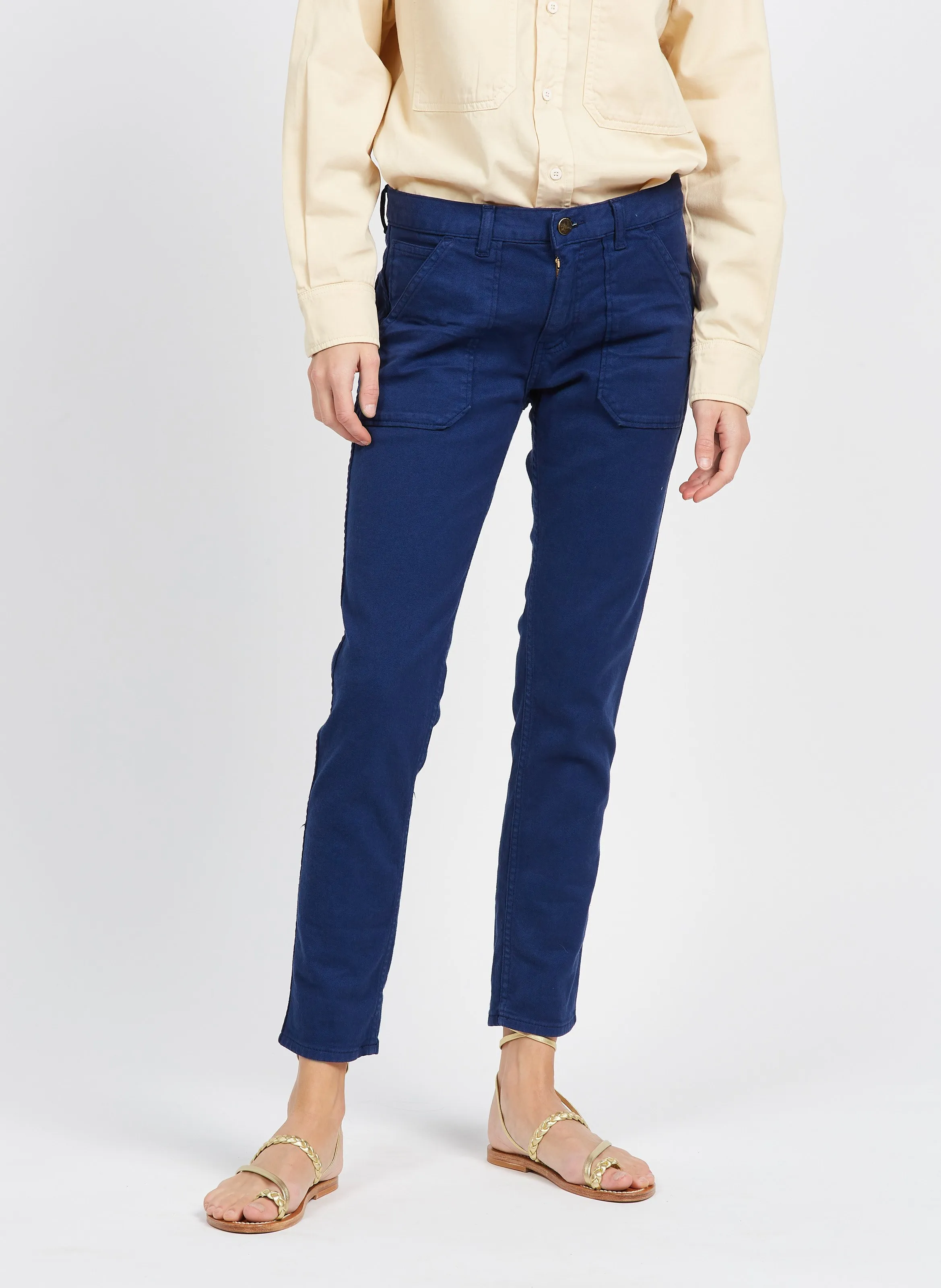 ACQUAVERDE PIERCE  VAQUERO SLIM DE MEZCLA DE ALGODóN EN AZUL