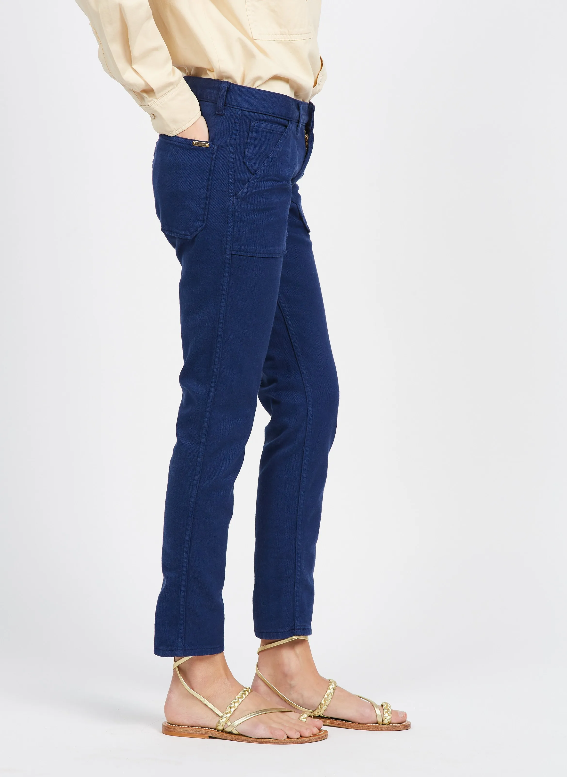ACQUAVERDE PIERCE  VAQUERO SLIM DE MEZCLA DE ALGODóN EN AZUL