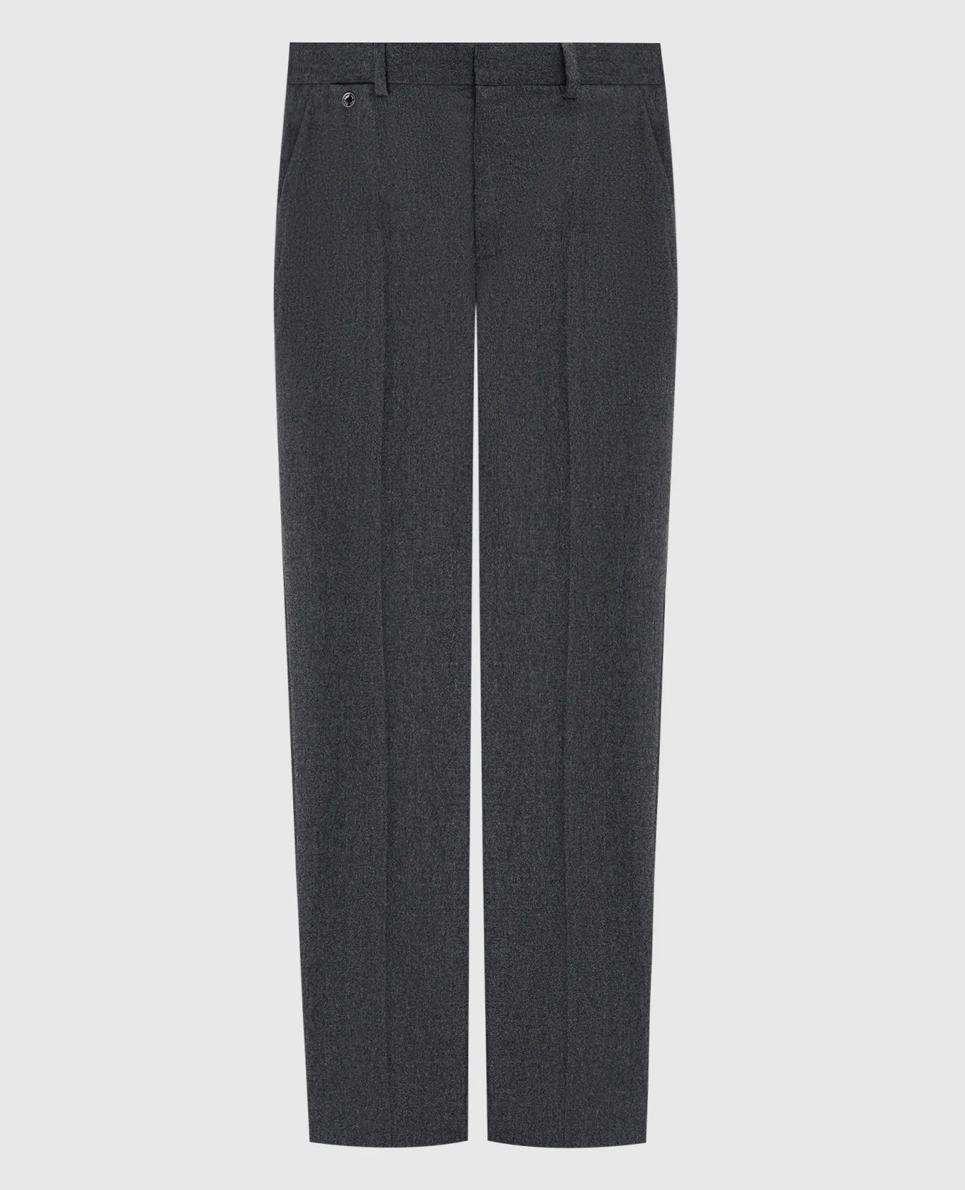 Agnona Gray melange pants made of wool and cashmere