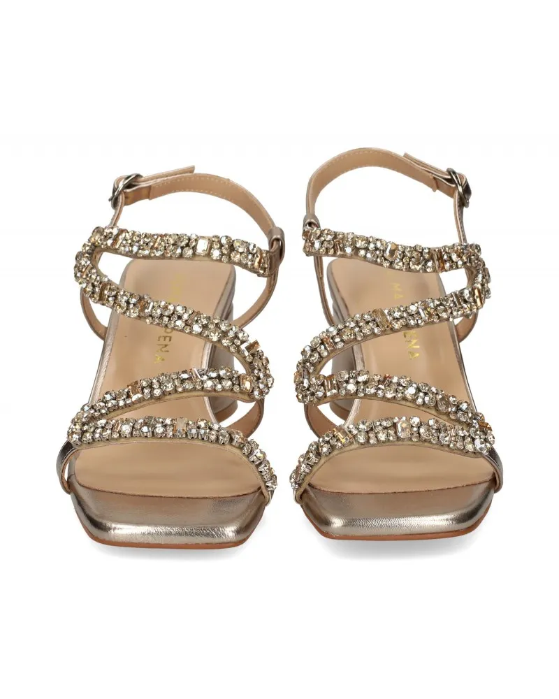 ALMA EN PENA  V240716 BRONZO  SANDALO CON TACCO DONNA