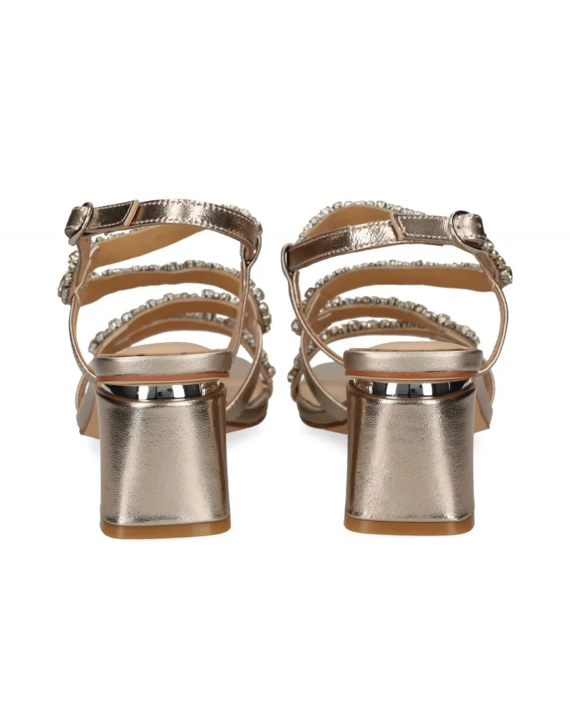 ALMA EN PENA  V240716 BRONZO  SANDALO CON TACCO DONNA