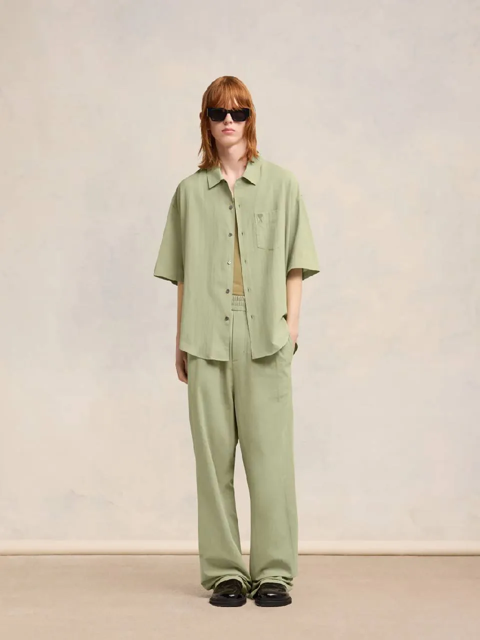 Ami Paris Camisa Oversize Algodón