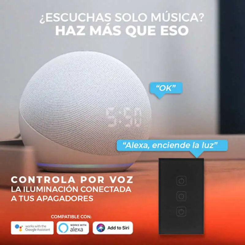 Apagador Inteligente Wifi 3 Botones Tecnolite CREATOR III