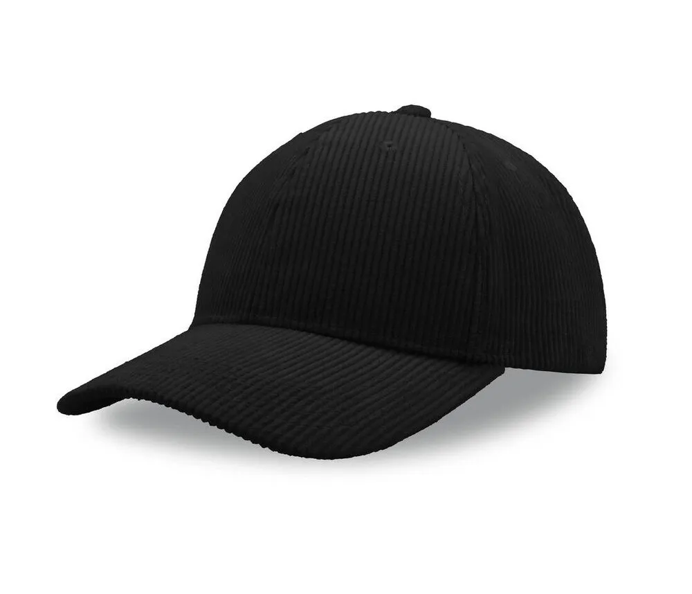 ATLANTIS HEADWEAR AT241  RECYCLED CORDUROY CAP  BLACK