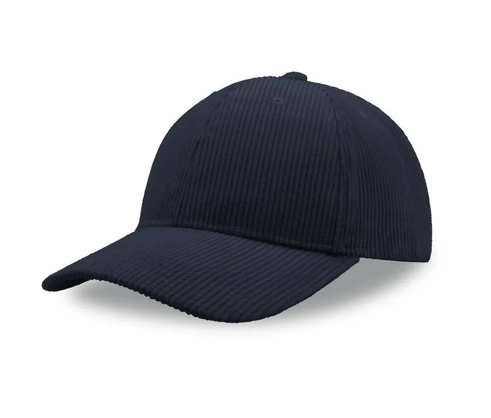 ATLANTIS HEADWEAR AT241  RECYCLED CORDUROY CAP  BLACK