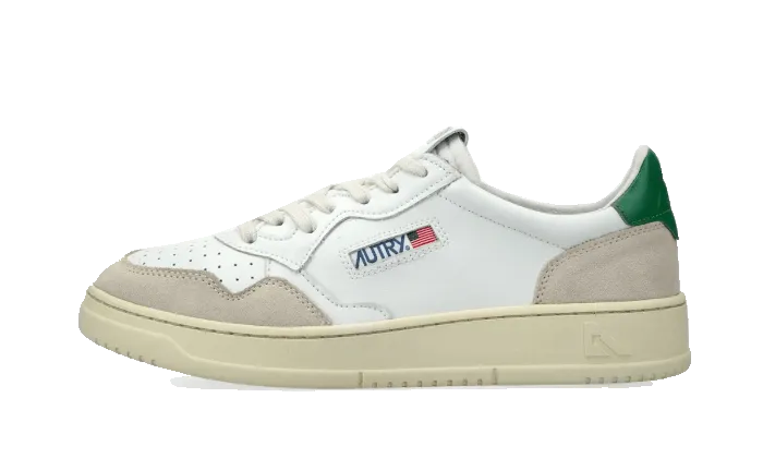 AUTRY Medalist Leather Suede Low White Green