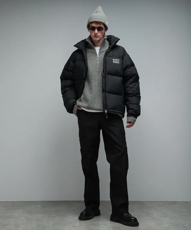 Axel Arigato Park logo patch cargo pants in black