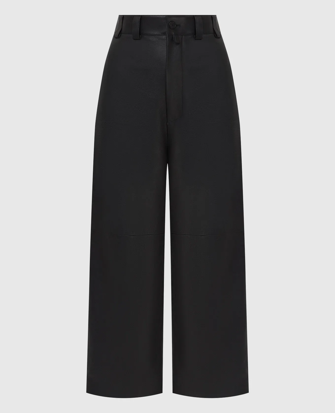 Balenciaga Black leather pants