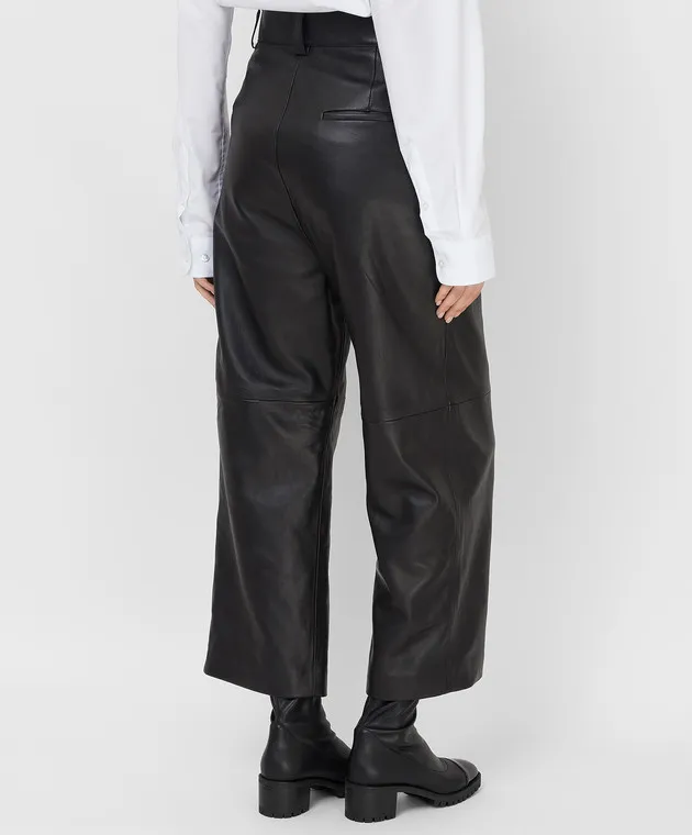 Balenciaga Black leather pants