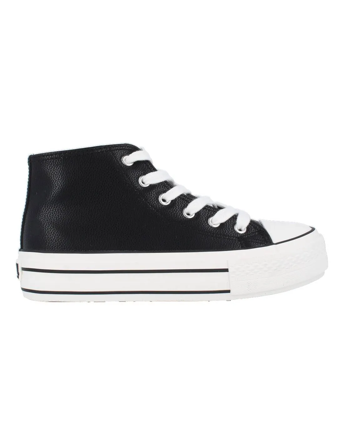 B&W  DEPORTIVA BASKET PLATAFORMA NEGRO