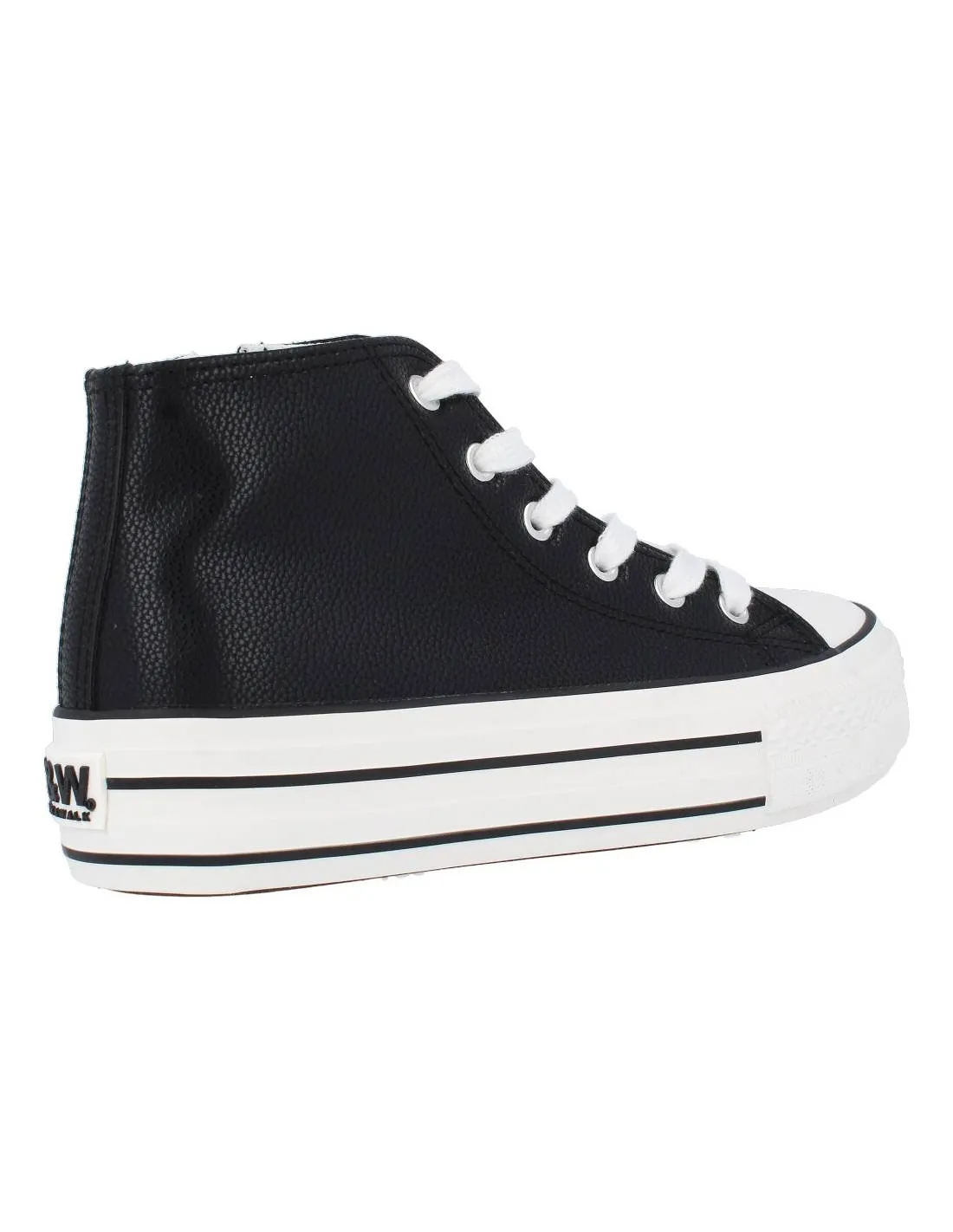 B&W  DEPORTIVA BASKET PLATAFORMA NEGRO