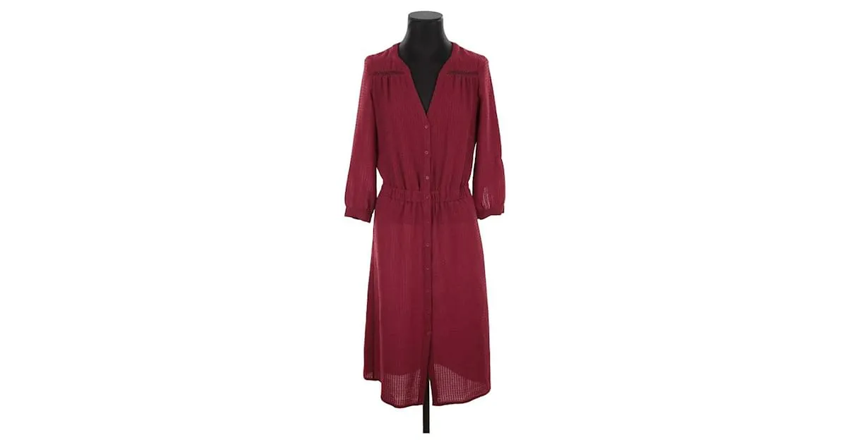 Bash Vestido burdeos 