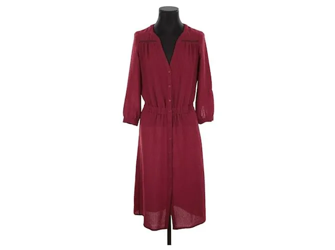 Bash Vestido burdeos 