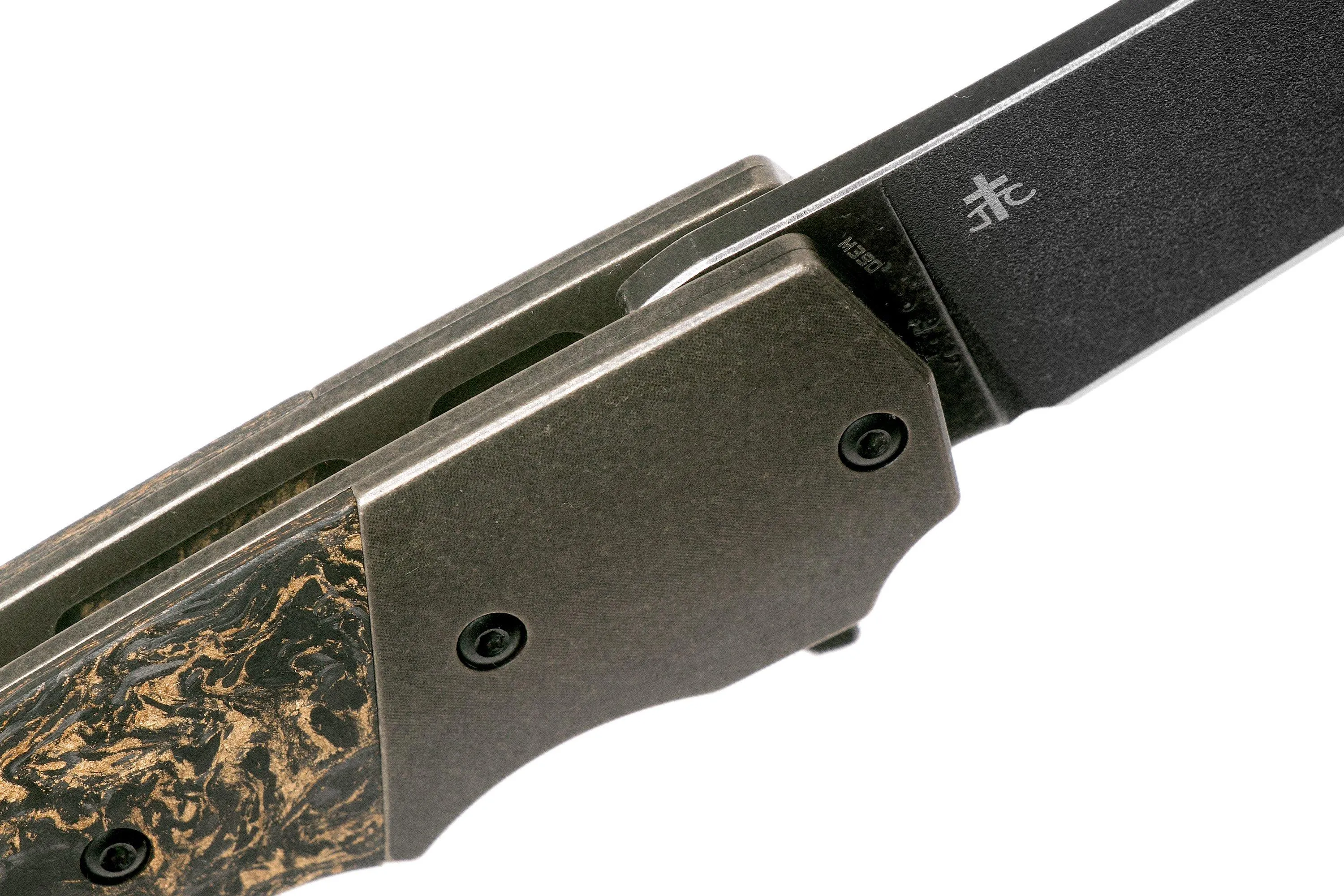 Bestech Spanish Tip Razor BT2101C Copper Carbon fibre navaja, Jason Clark Design