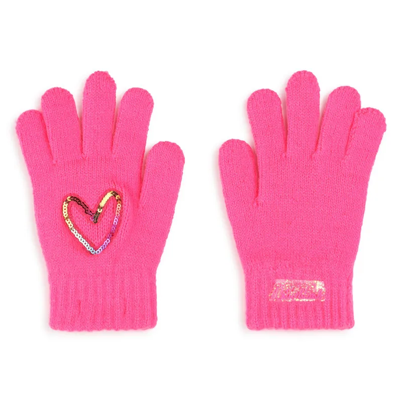 BILLIEBLUSH Guantes corazón de lentejuelas