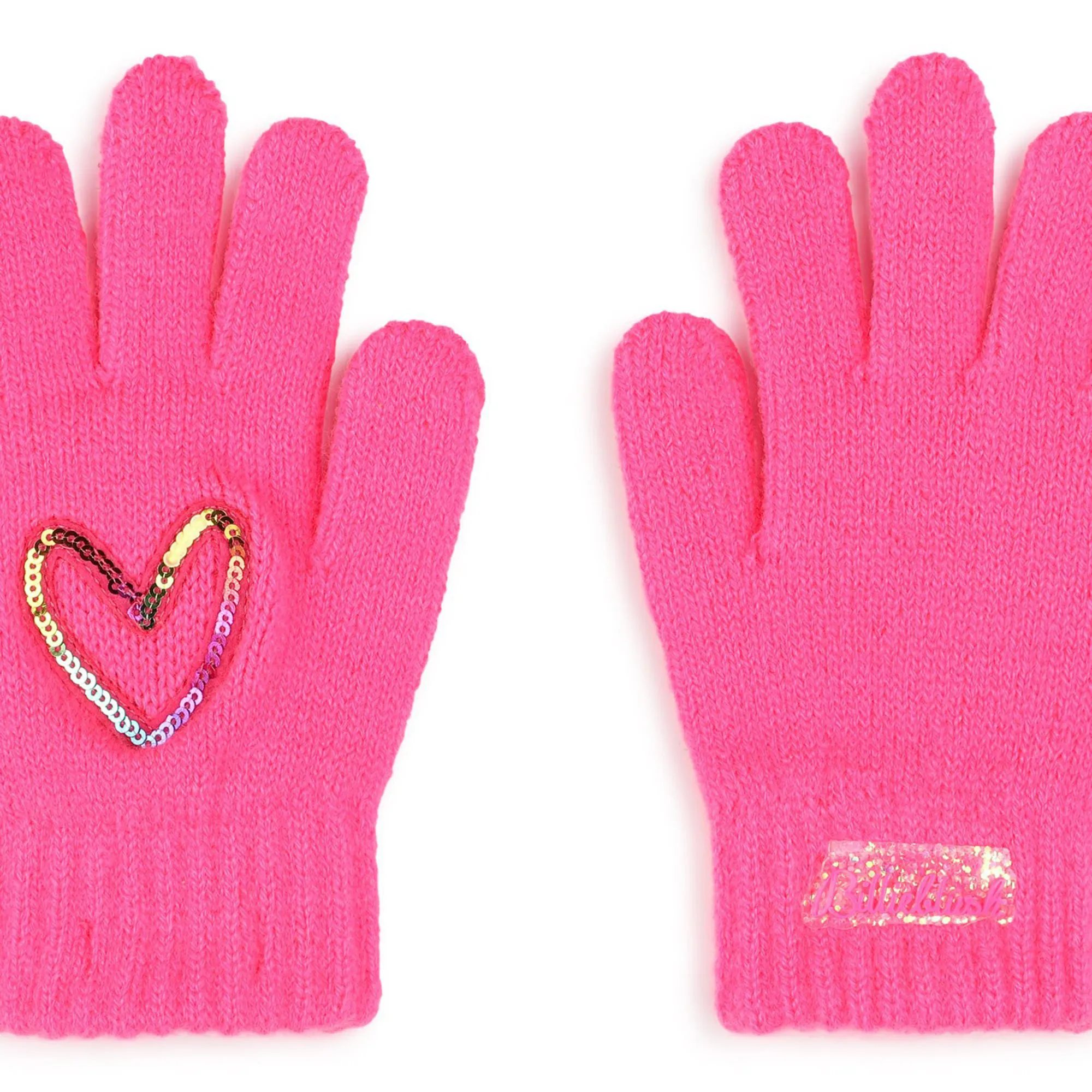 BILLIEBLUSH Guantes corazón de lentejuelas