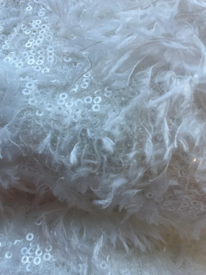 BIMBA Y LOLA Falda Plumas Lentejuelas