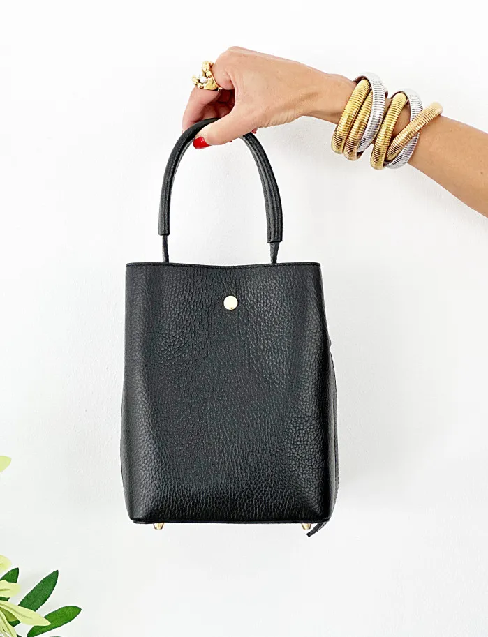 Bolso bucket negro