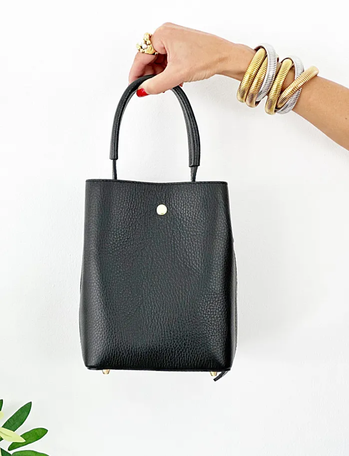 Bolso bucket negro