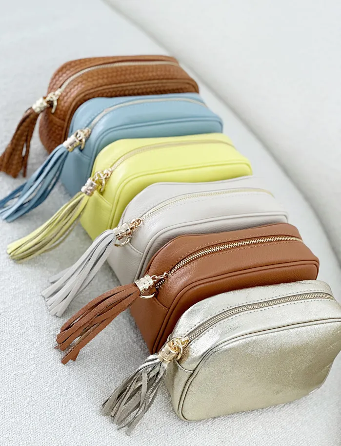 Bolso macaron camel