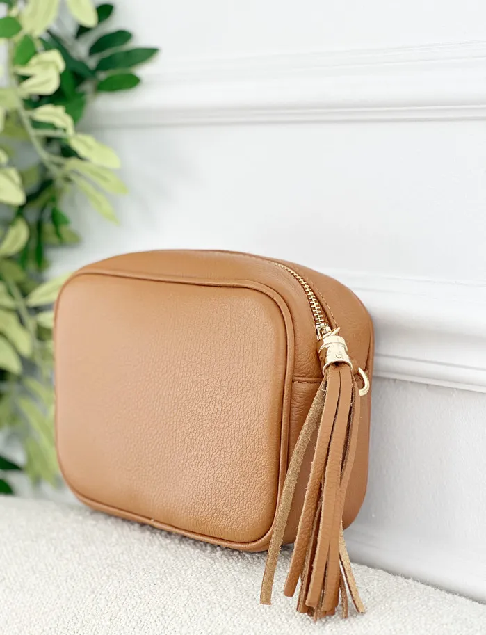 Bolso macaron camel