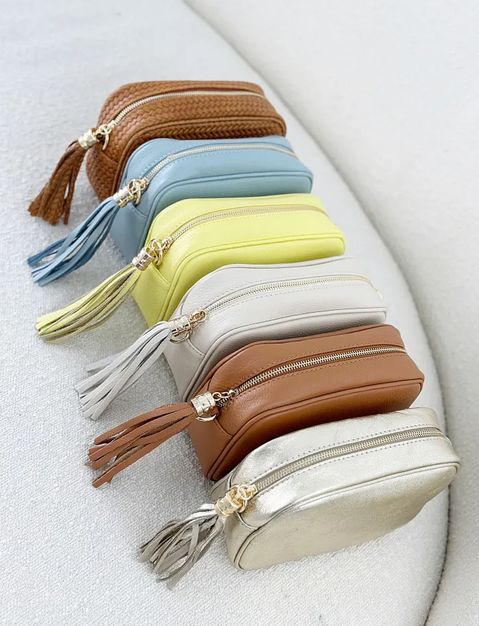 Bolso macaron camel