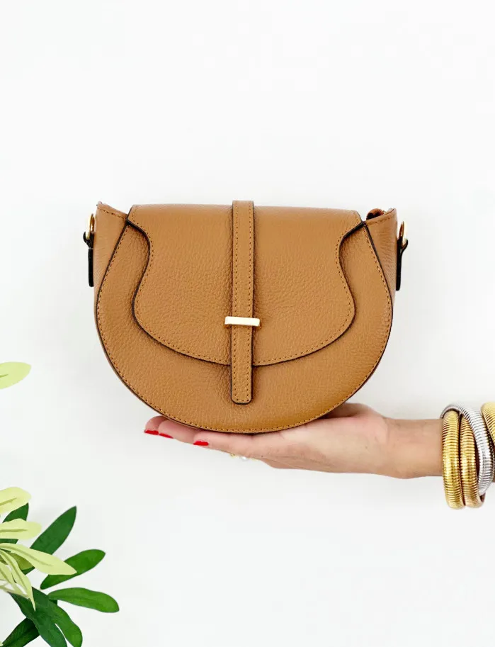 Bolso saddle camel