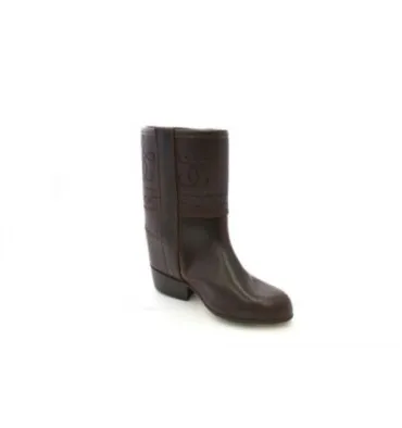 Bota campera niña con grabados Danka en marrón