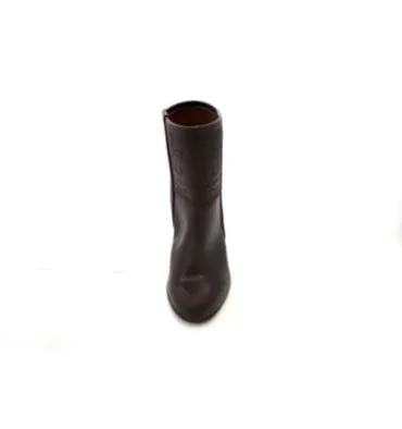 Bota campera niña con grabados Danka en marrón