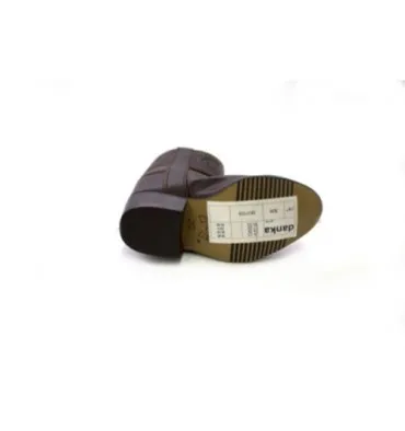 Bota campera niña con grabados Danka en marrón