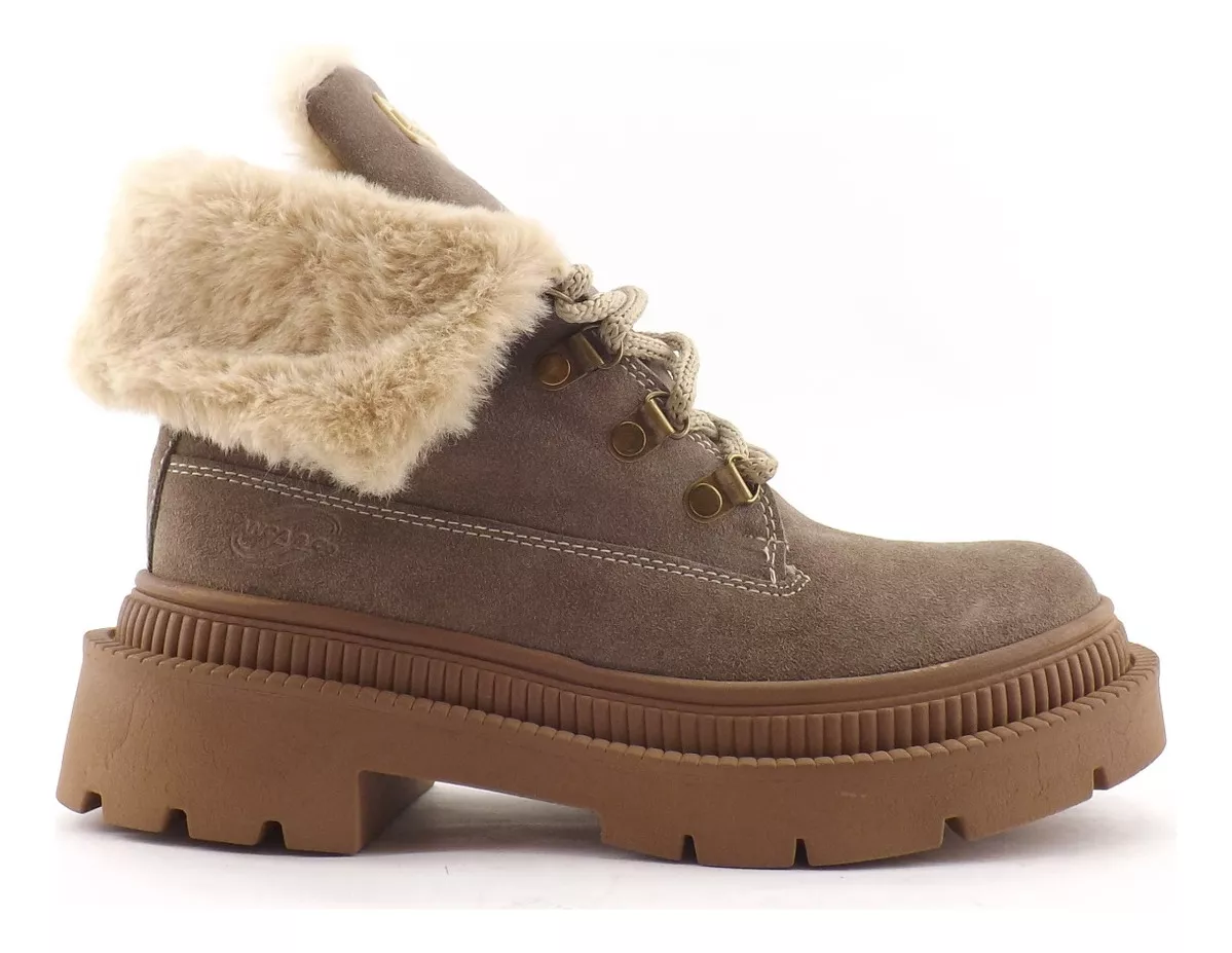 Botas Borcegos Peluche Anca & Co Justina Dama Mujer Carg