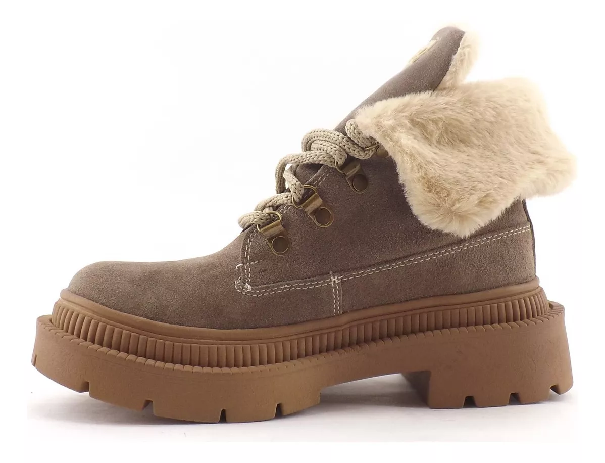 Botas Borcegos Peluche Anca & Co Justina Dama Mujer Carg