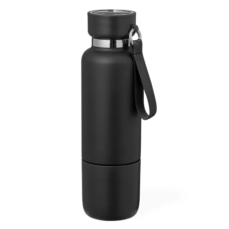 Botella térmica 550 ml. personalizable  con vaso Flautrok