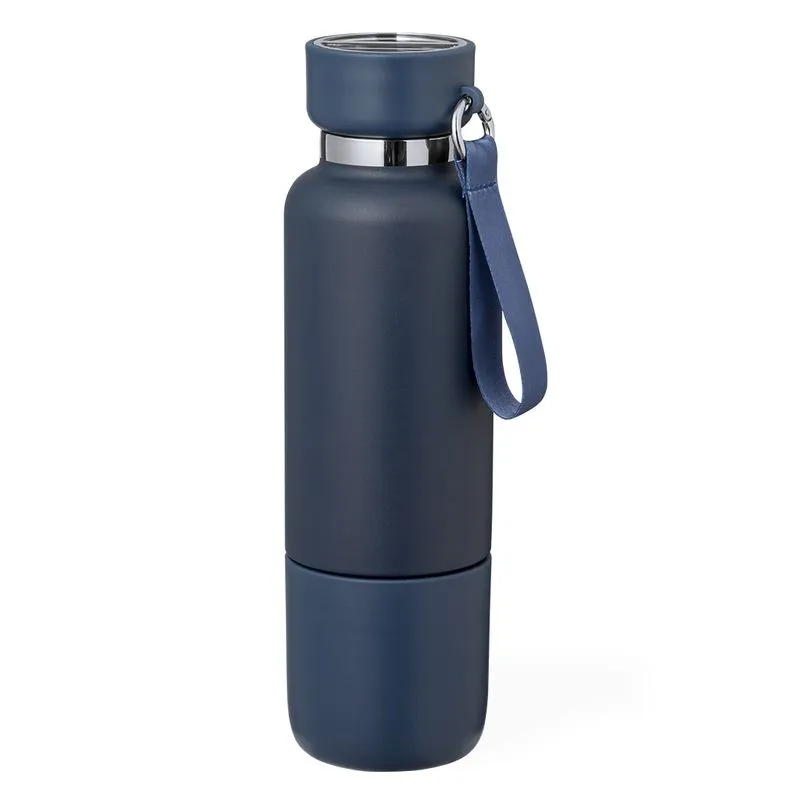 Botella térmica 550 ml. personalizable  con vaso Flautrok