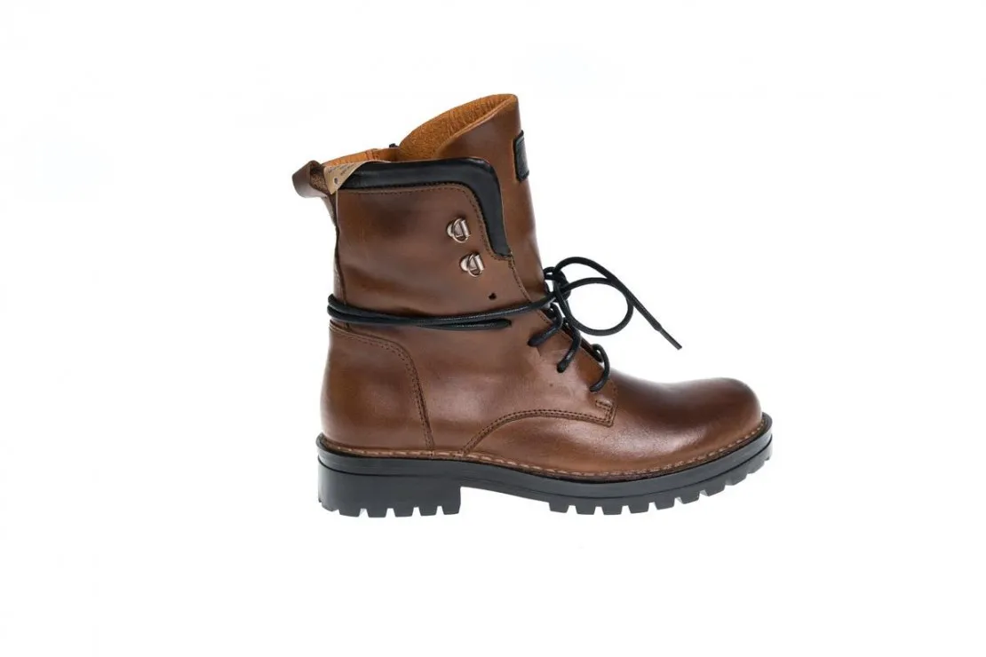 Botin de Chica Con Cordones Cuero 5666 Chacal
