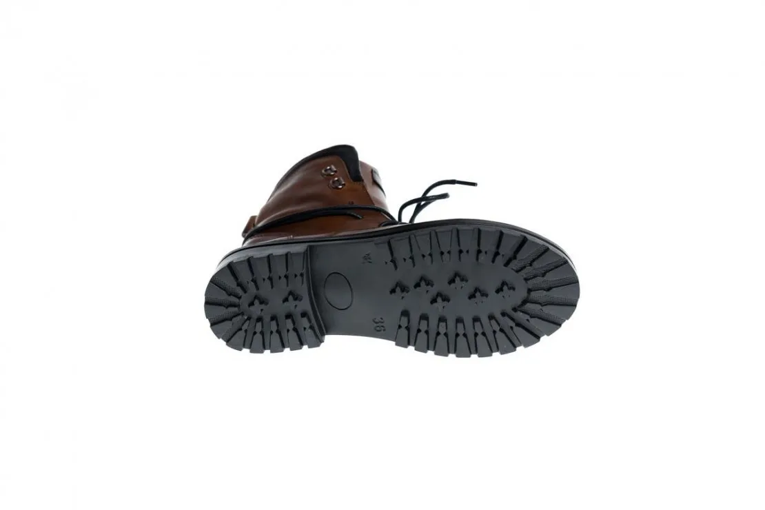 Botin de Chica Con Cordones Cuero 5666 Chacal