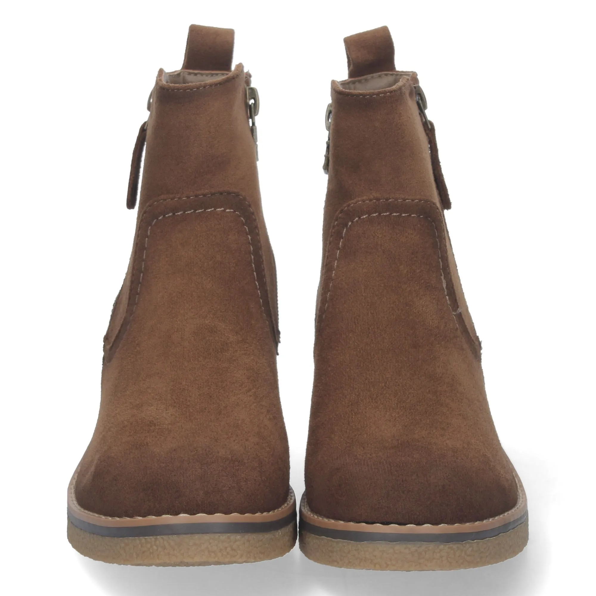 Botines bajos mujer color marron