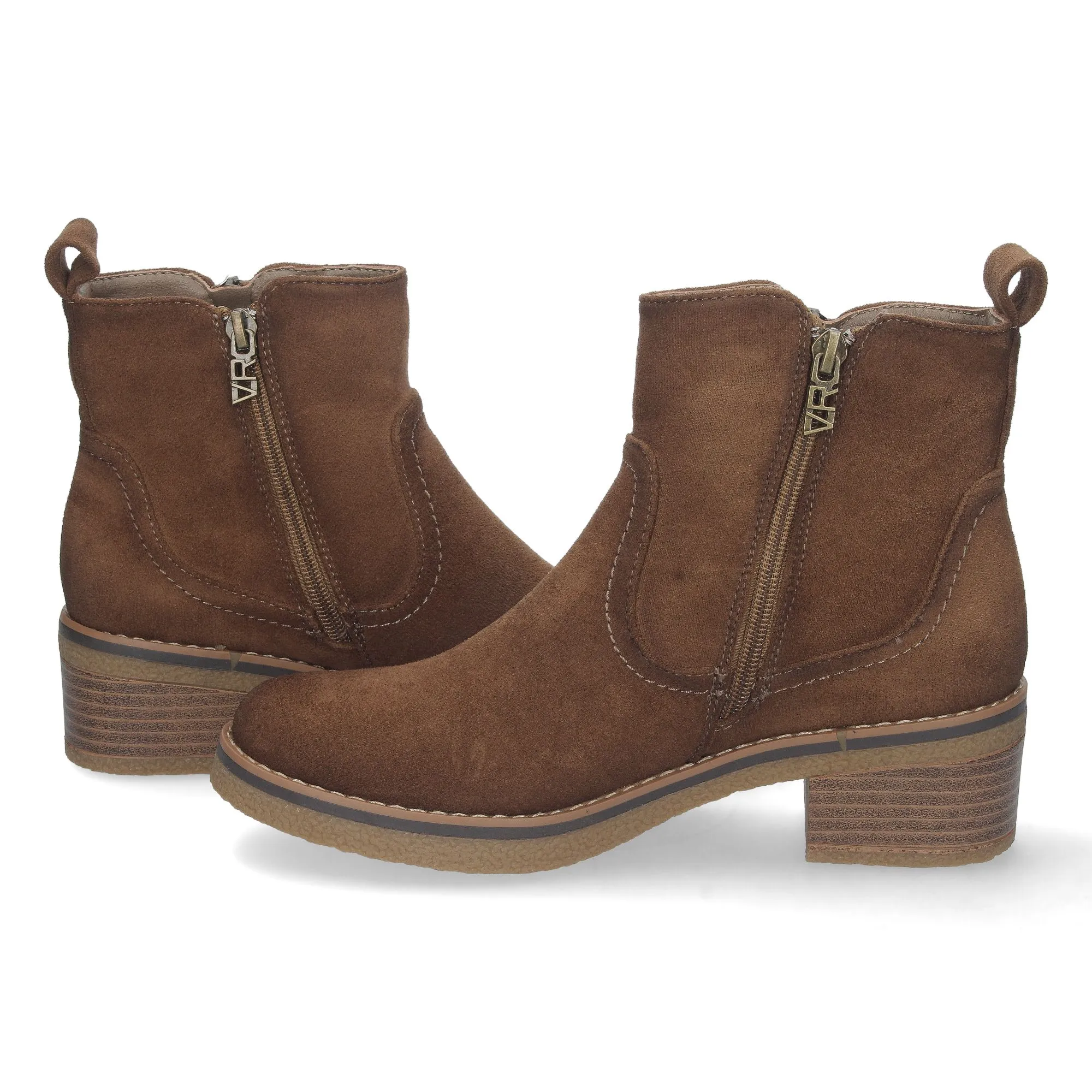Botines bajos mujer color marron