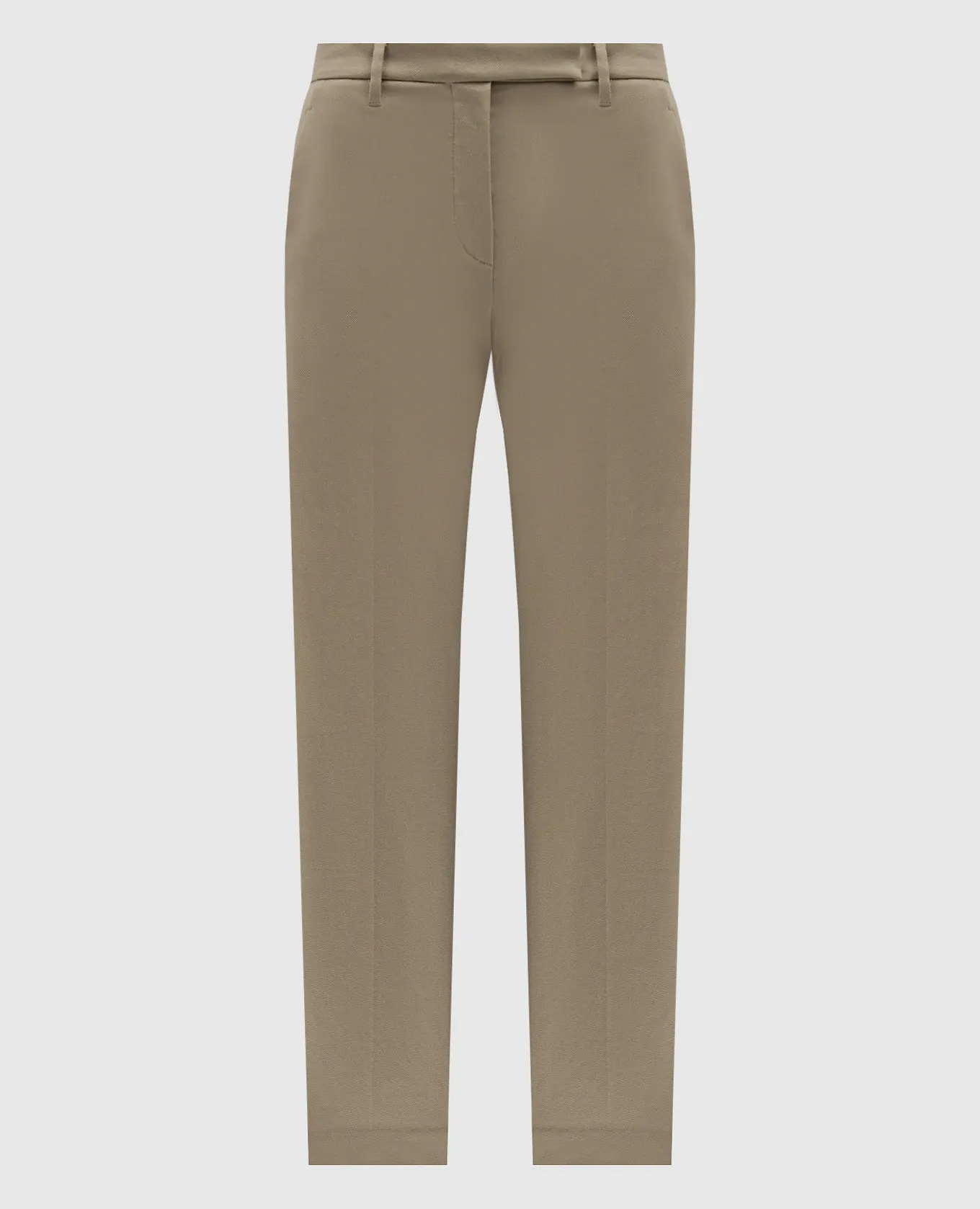 Brunello Cucinelli Beige pants with monil chain