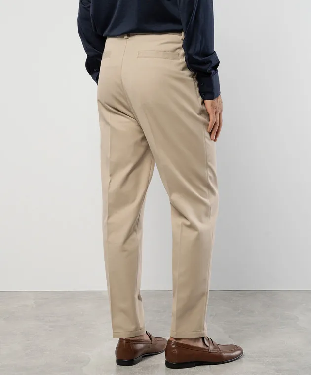 Brunello Cucinelli Beige pants with wool