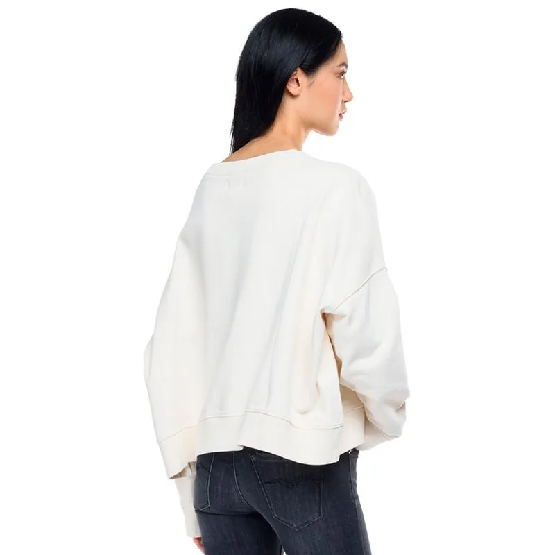 Buzo Cerrado Para Mujer Peach Hand Cotton Fleece Replay 37602