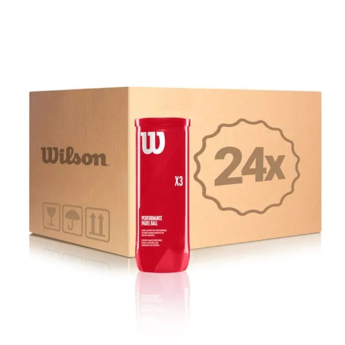CAJON 72 PELOTAS  24  BOTES DE 3 UDS  WILSON PADEL X3 | WILSON