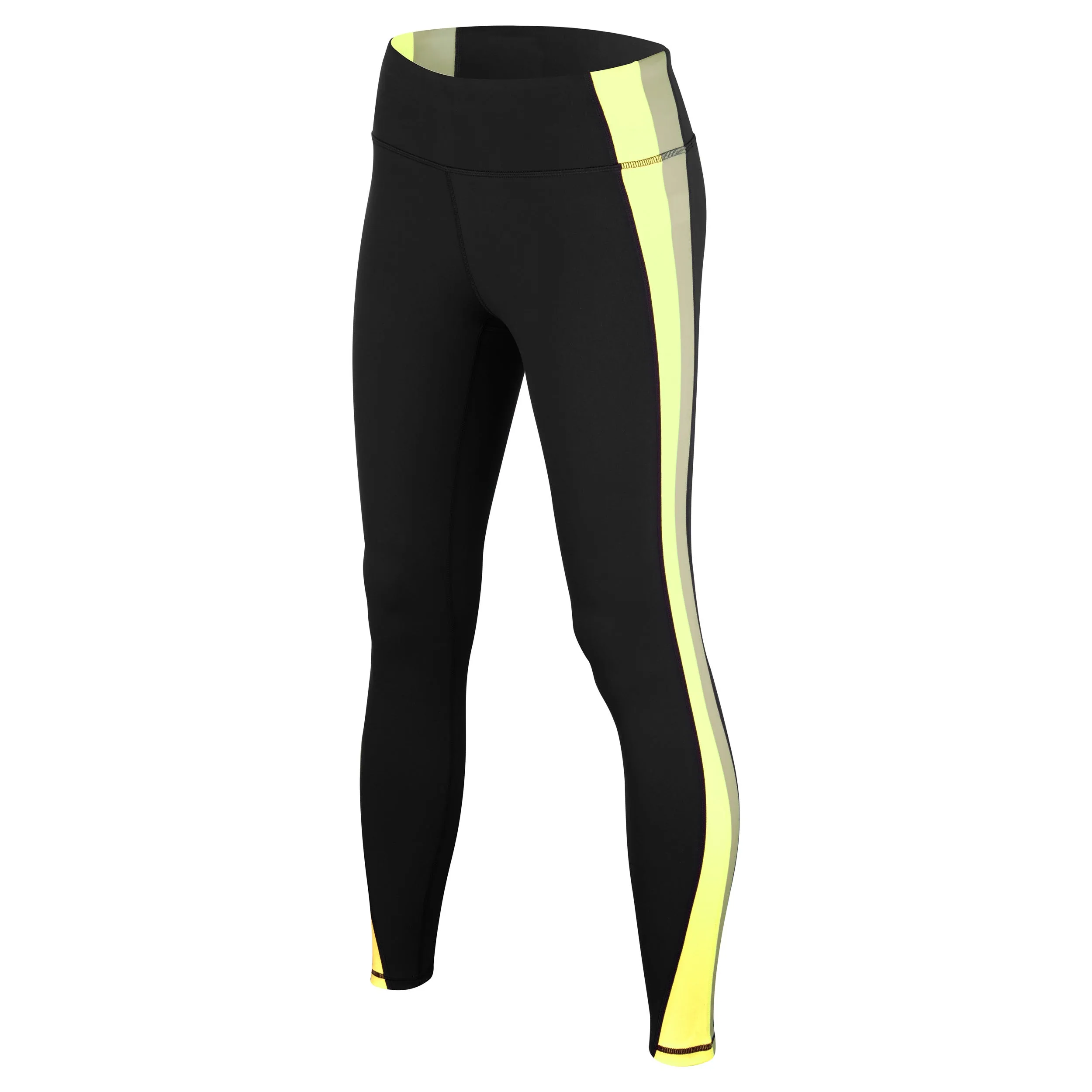 Calza Running Mujer ZVibes Neon Negra