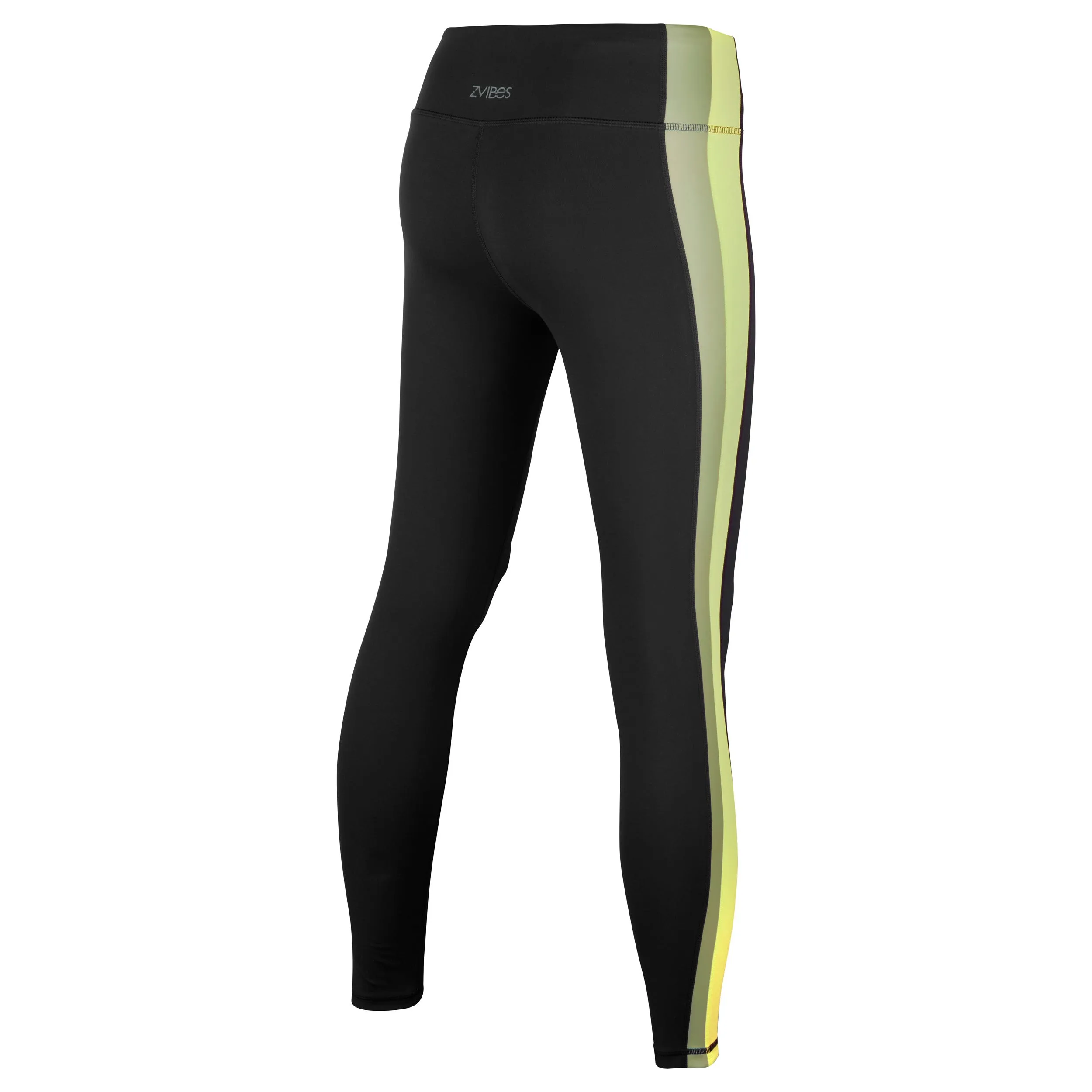 Calza Running Mujer ZVibes Neon Negra