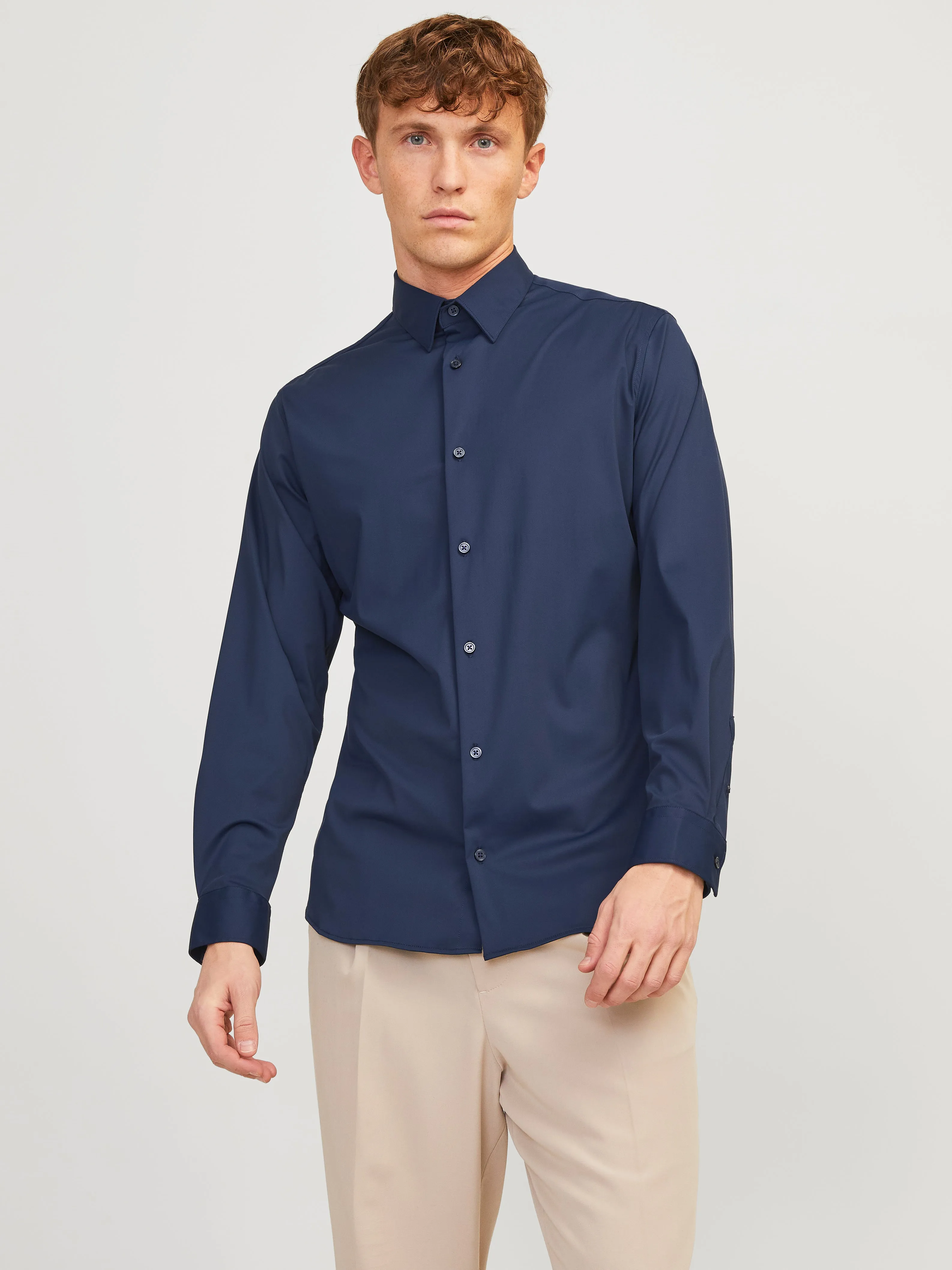 Camisa formal Corte slim | Azul oscuro | Jack & Jones®