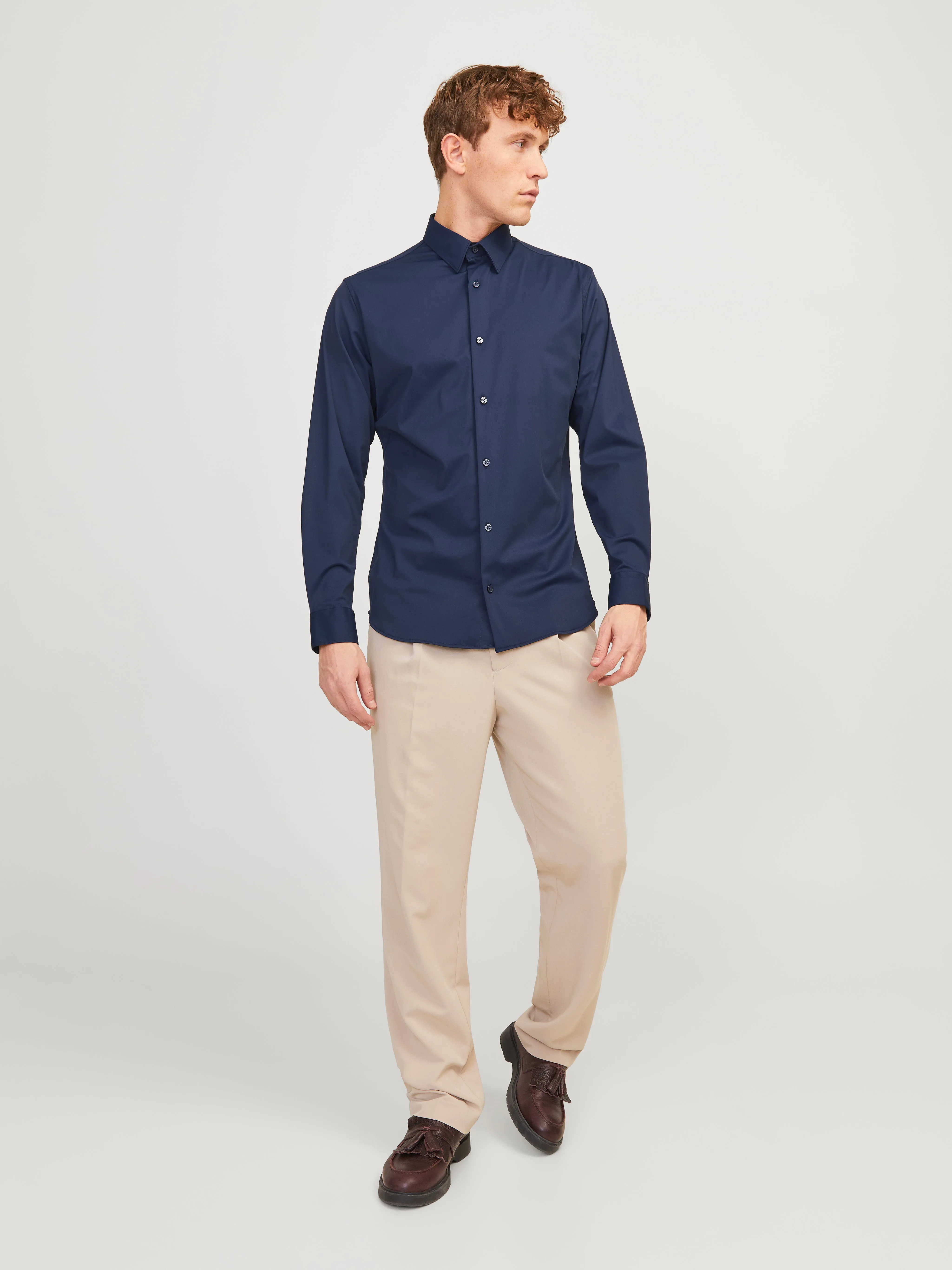 Camisa formal Corte slim | Azul oscuro | Jack & Jones®