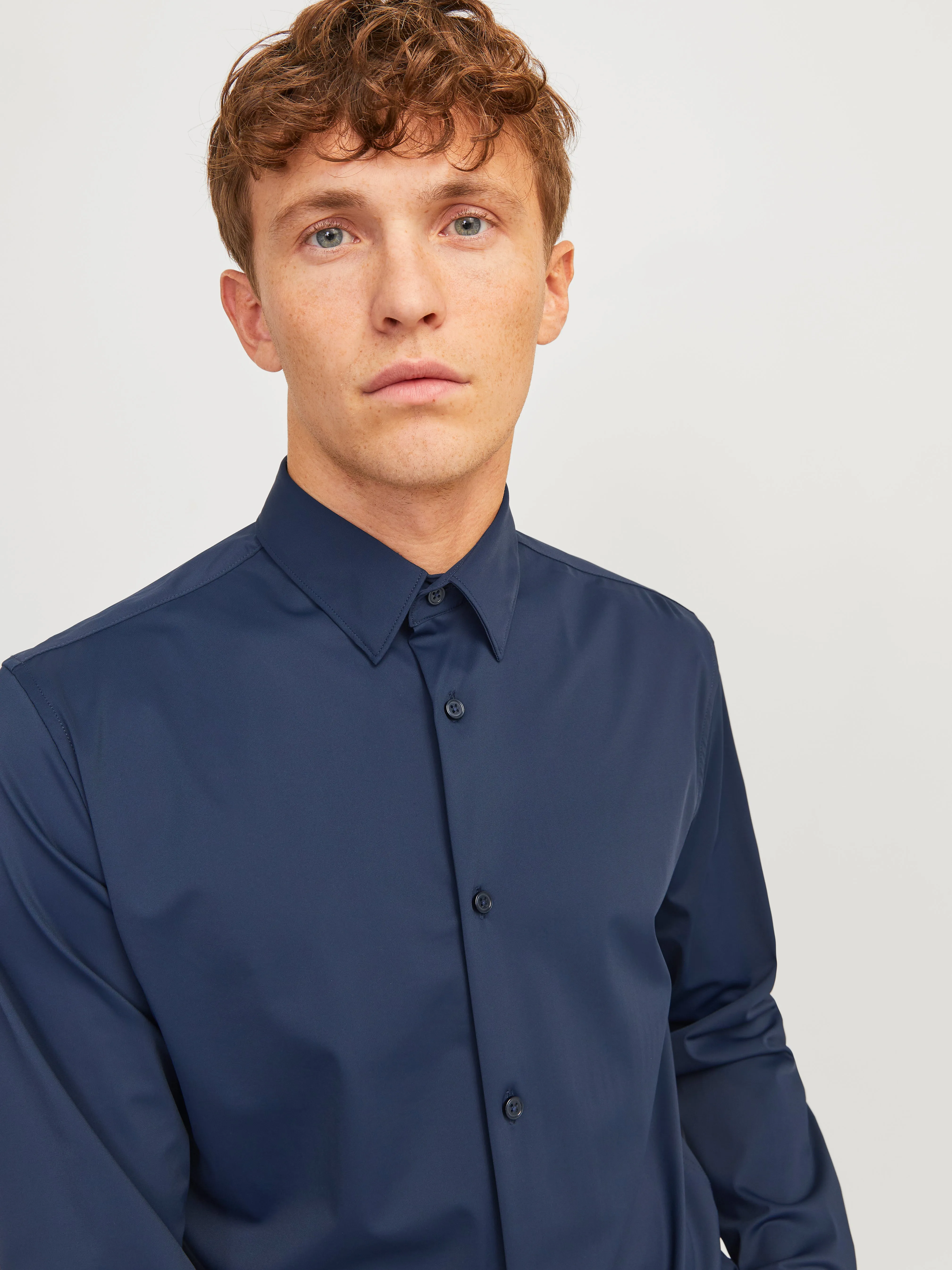 Camisa formal Corte slim | Azul oscuro | Jack & Jones®