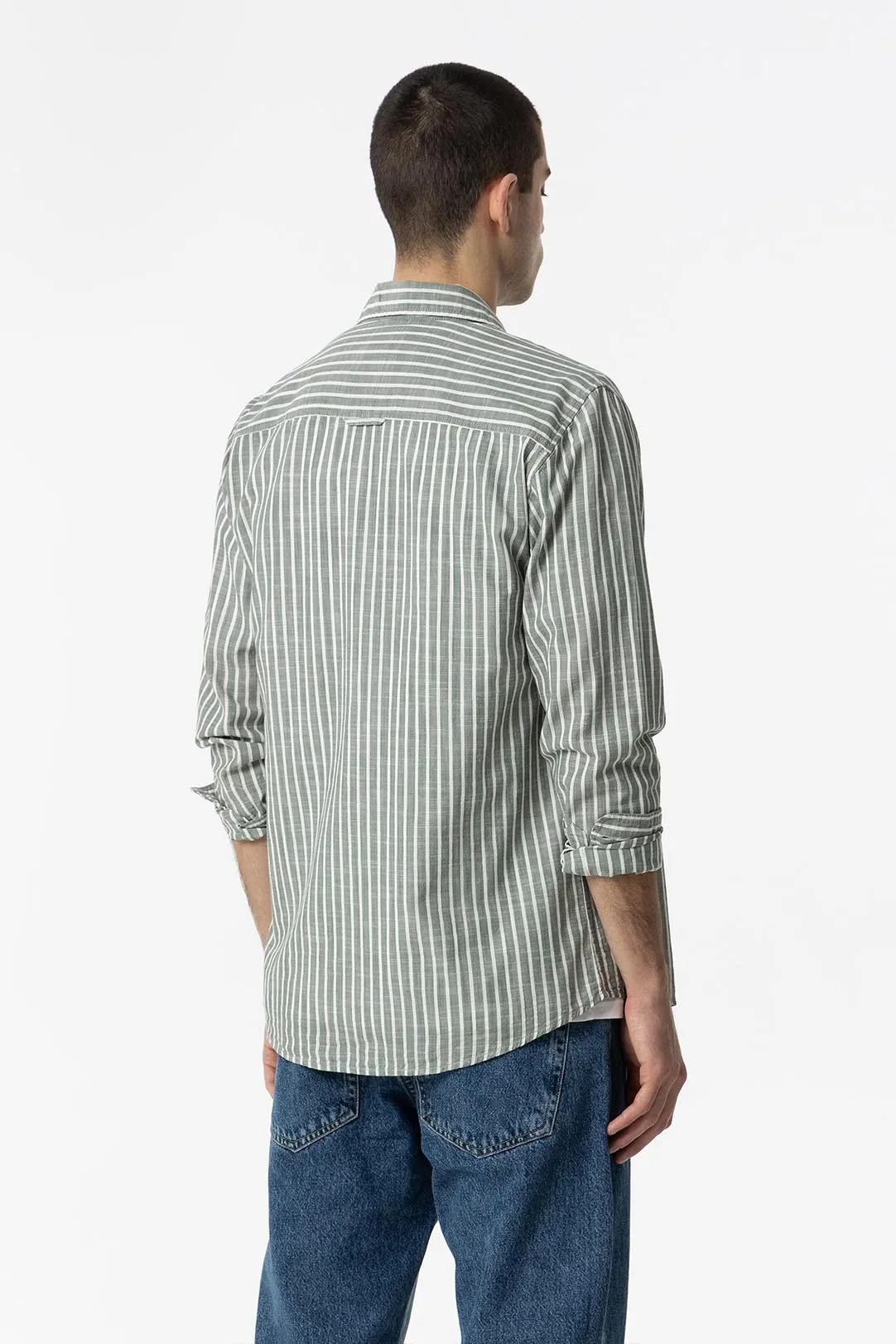 CAMISA HOMBRE RAYAS KIMBY VERDE